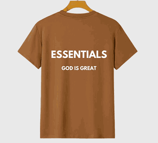 Edition Essentials God Is Great Brown T Shirt
