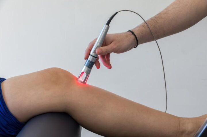 Laser therapy for pain managemeent at Clinic.