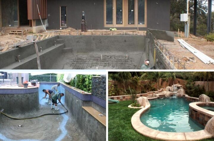 Building Concrete Swimming Pool Hobart